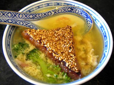 Soupes & potages : Bol de soupe chinoise aux oeufs