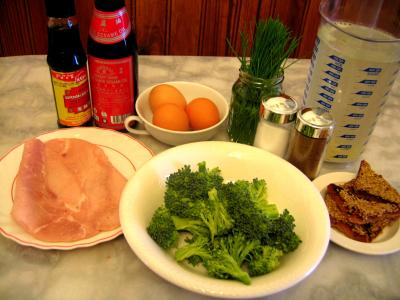 Ingrédients pour la recette : Soupe chinoise aux oeufs