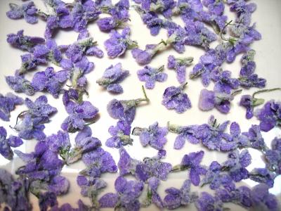 Image : recette Fleurs cristallisées