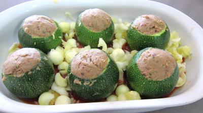 Recette Courgettes farcies