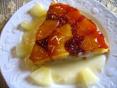 Cuisine réunionnaise : Tranche de gâteau à l'ananas