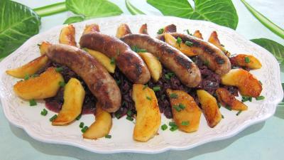 Image : Assiette de chou rouge aux pommes
