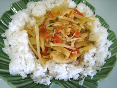 fenouil graines : Assiette de riz minceur au fenouil