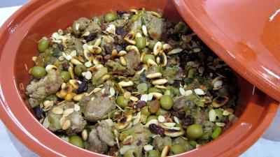 Pour débutants : Tajine d'agneau aux raisins