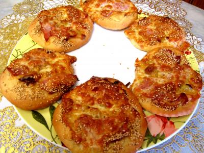 Image : recette Pizza au poireau en amuse-bouche