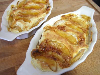 liqueur de cointreau : Ramequins de sabayon aux poires