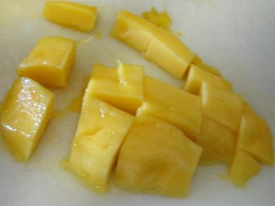 Fraises et mangue au caramel - 6.1
