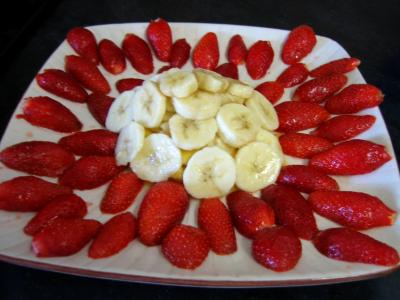 Fraises et mangue au caramel - 7.1