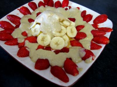 Fraises et mangue au caramel - 7.3