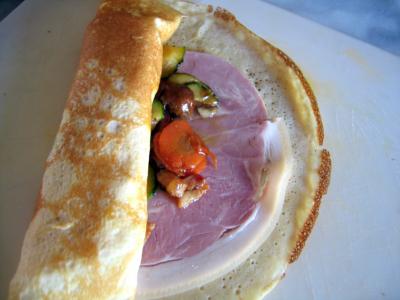 Crêpes roulées au jambon et aux cèpes - 6.2