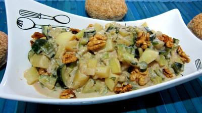 Recettes sans oeufs : Saladier de poêlée de poireaux