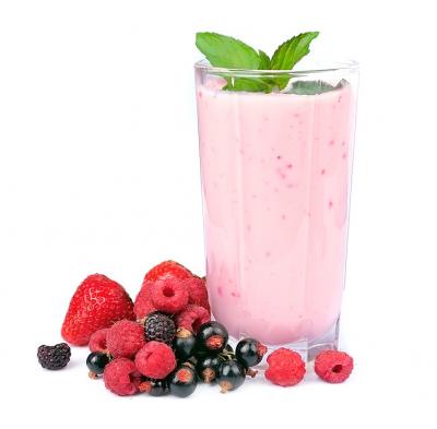 Photo : Smoothie aux fruits rouge
