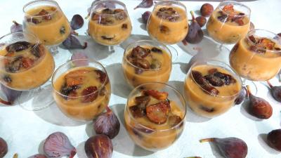 Desserts : Verrines de couscous sucré aux figures en verrines