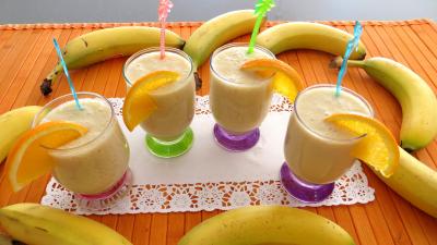 Boissons : Verres de boisson à l'ananas