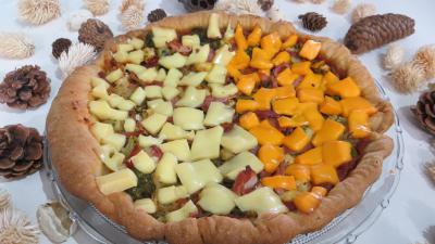 lotte : Assiette de pizza lotte et fromages