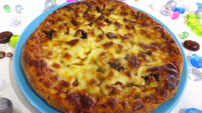 Pour débutants : Assiette de pizza forestière