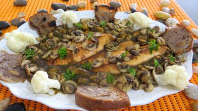 Image : Assiette de matelote de truites et moules