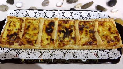 tarte salée : Tarte feuilletée aux fromages forts
