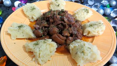 Légumes : Assiette de purée de poire et pommes de terre