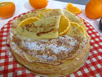 Saint Valentin : Assiette de crêpes Toinette à l'orange