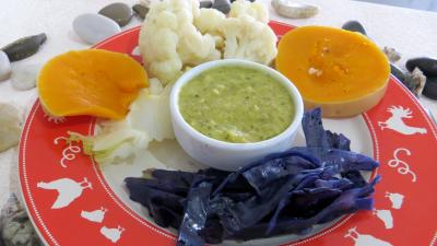 Légumes : Assiette de chou-fleur et légumes vapeur