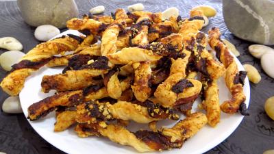 Cuisson au four : Assiette de sacristains aux anchois et abricots secs