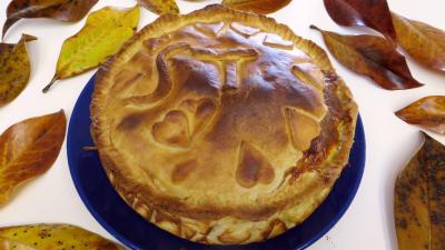 Anniversaire : Assiette de tourte au coulommiers