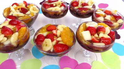 Image : recette Verrines de riz aux fruits