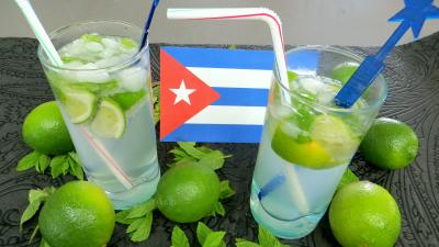 Boissons : Verres de mojito du salsero (cocktail)