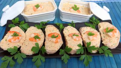 Anniversaire : Tartines et pâté de crevettes