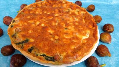 Cuisine diététique : Tarte aux épinards et chèvre frais