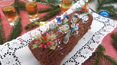 Recettes rapides : Bûche de Noël aux marrons