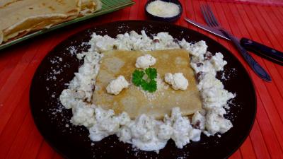 Recettes végétariennes : Crêpe au chou-fleur