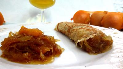Desserts : Assiette de crêpe à la confiture d'oignons
