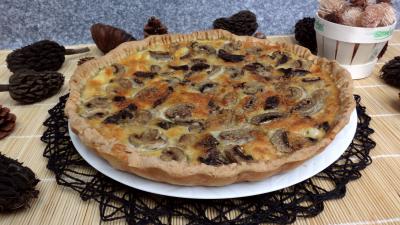 Les grands classiques : Quiche aux champignons épicées