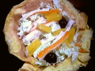 Image : recette Aumônières de crêpes au chou chinois