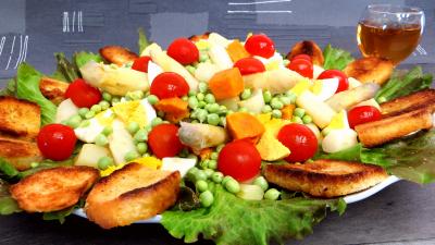 Entrées & salades : Petits pois en salade