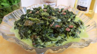 Recettes rapides : Saladier d'épinards au Martini blanc