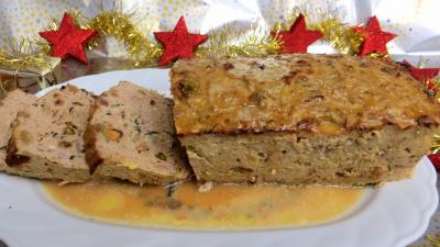 Viandes : Assiette de pain de boeuf et dinde