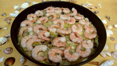 Pour débutants : Poêle de crevettes aux champignons