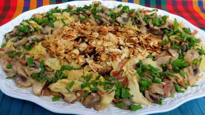 Amande effilée : Filet de perche aux champignons