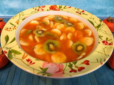 Soupes & potages : Soupe de kakis aux fruits