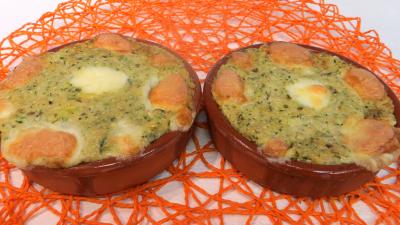 plat sucré salé : Cassolettes de courgette aux fromages