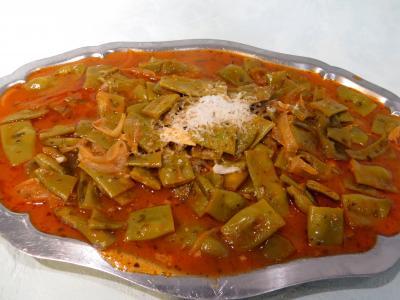 plat sucré salé : Plat de haricots plats à la vénitienne