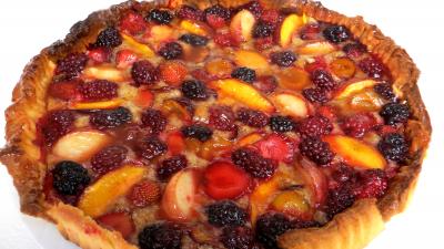 Desserts : Sablé amandin aux fruits d'été