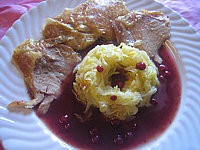 cuisse de dinde et sa sauce aux airelles