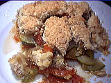 pignon : Assiette de crumble niçois