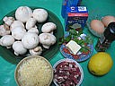 Ingrédients pour la recette : Dômes de champignons et son coulis