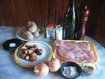 Ingrédients pour la recette : Dinde au cidre parfumée aux cèpes
