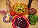 Ingrédients pour la recette : Foies de volaille en salade